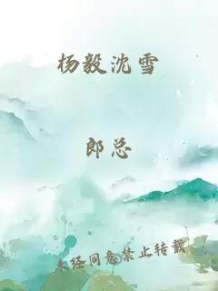 杨毅沈雪