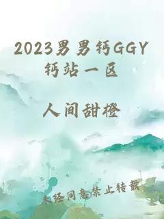 2023男男钙GGY钙站一区