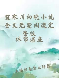 贺寒川向晚小说全文免费阅读完整版