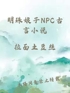 明珠娘子NPC古言小说