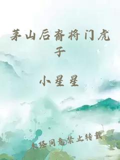 茅山后裔将门虎子