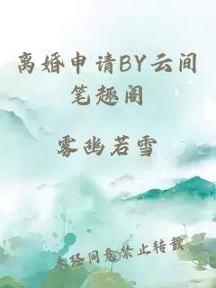 离婚申请BY云间笔趣阁