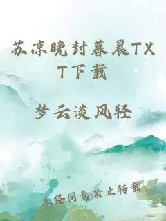 苏凉晚封暮晨TXT下载